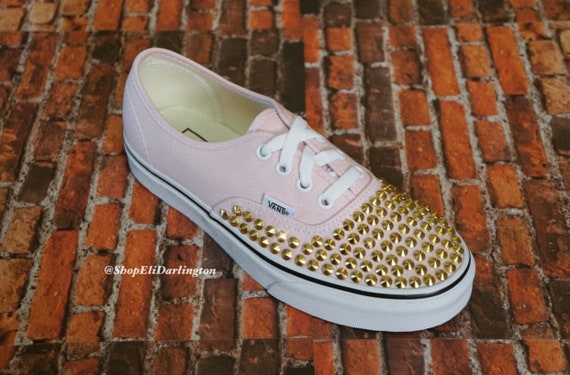 vans with gold studs