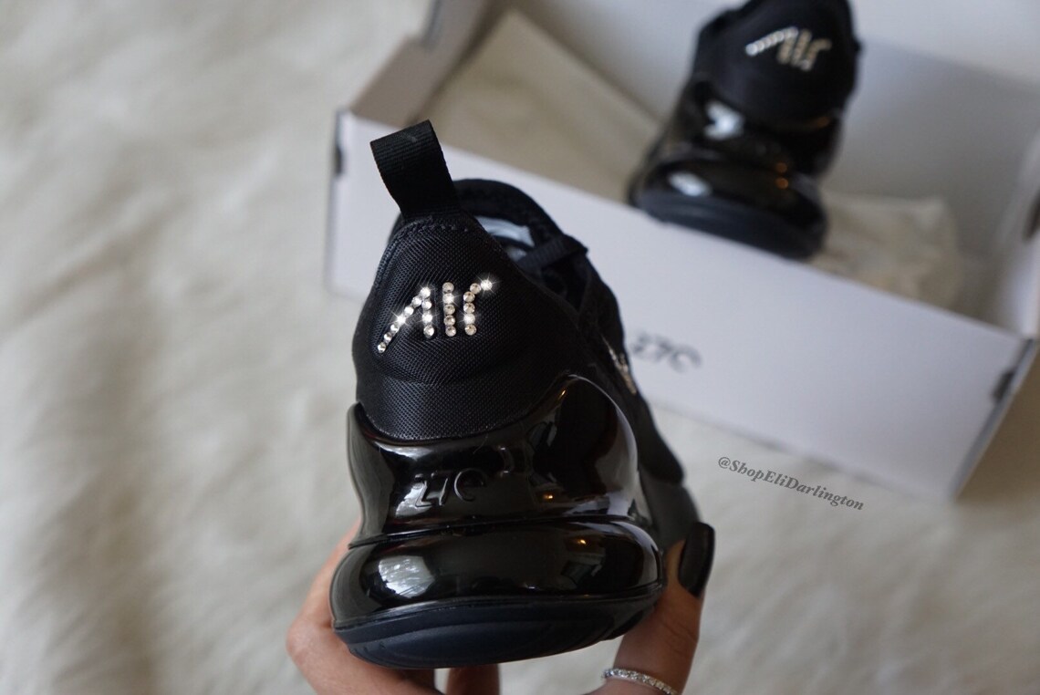 swarovski nike air max 270 black