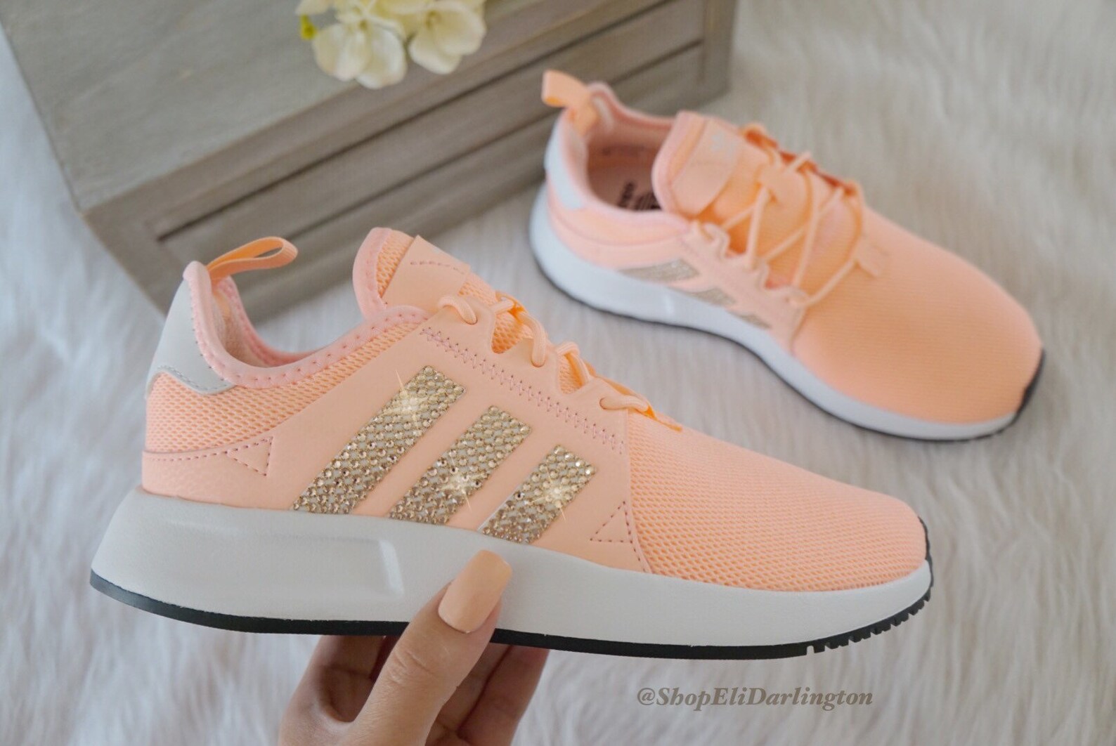 rose gold adidas shoes