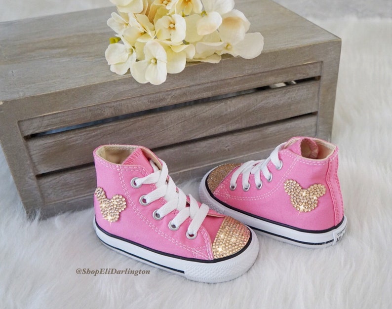 blinged up baby converse