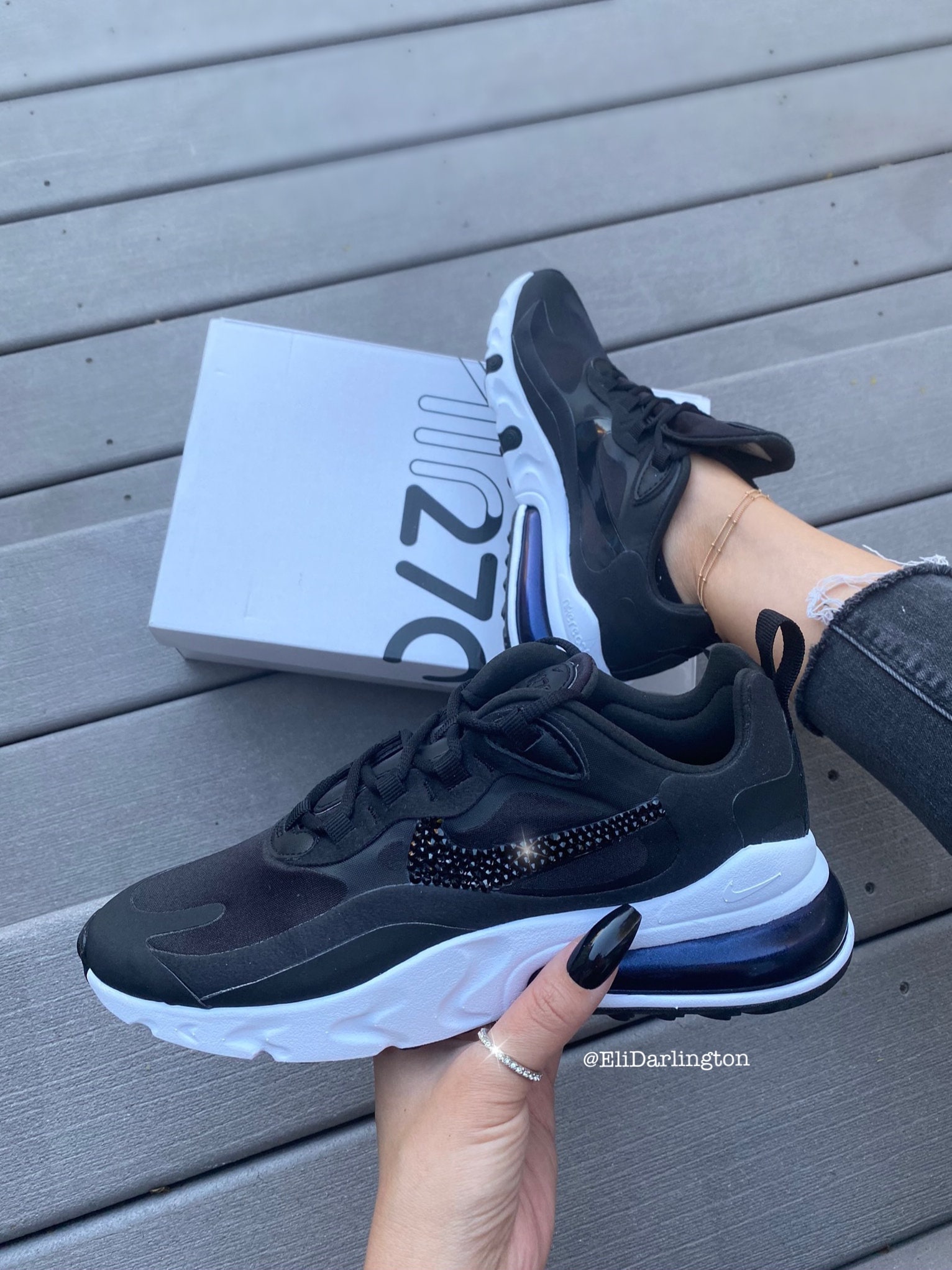 Swarovski Women's Nike Air Max 270 React Sneakers