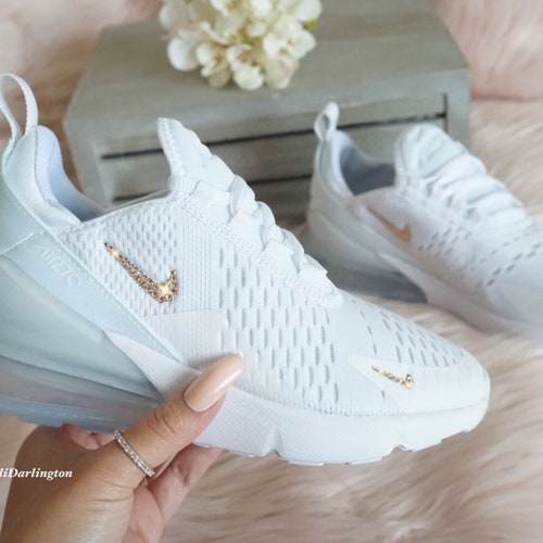 Bezwaar Commandant synoniemenlijst Swarovski Bling Nike Air Max 270 Shoes in Rose Gold Swarovski - Etsy