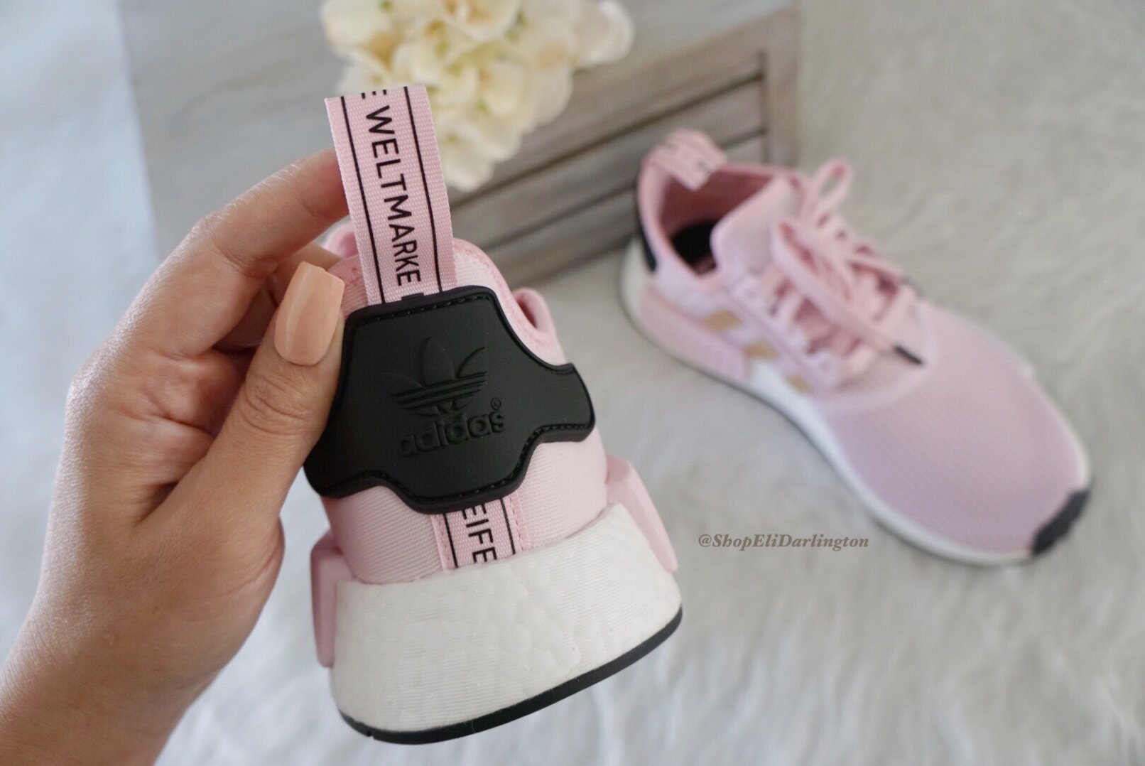 rose gold adidas nmd shoes