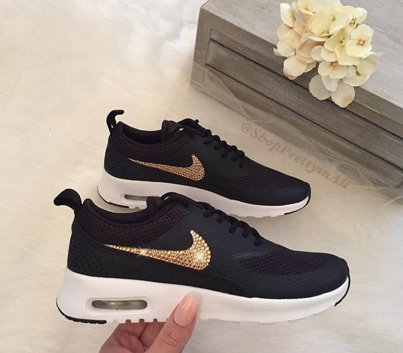 nike air black and rose gold