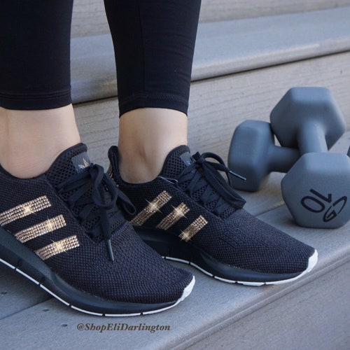 Women's Adidas Swift Run Casual Shoes With Rose Gold - Etsy