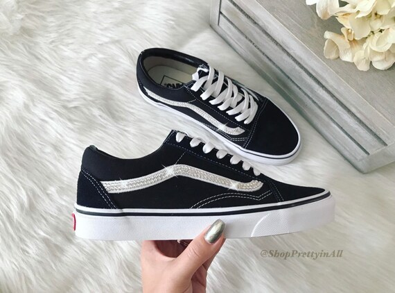 vans old skool w silver