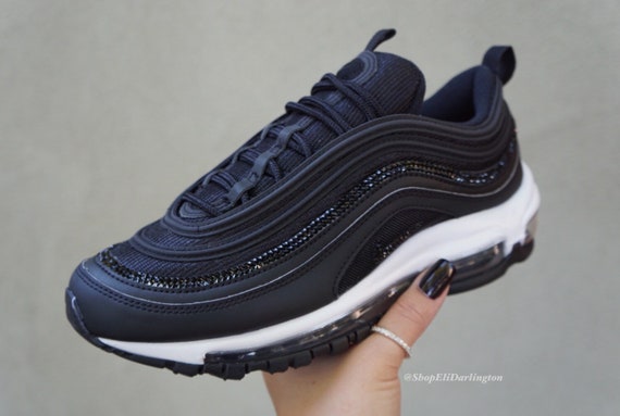 Swarovski Crystals Custom Nike Air Max 97 Shoes Embellished Custom Nike Air Max 97 Shoes Embellished in Rose Gold | Etsy