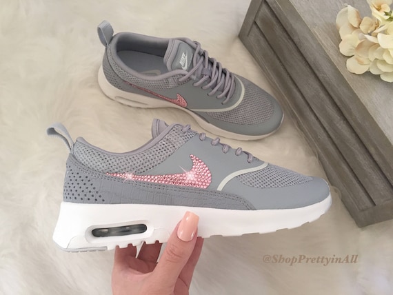 nike air max thea womens grey and pink