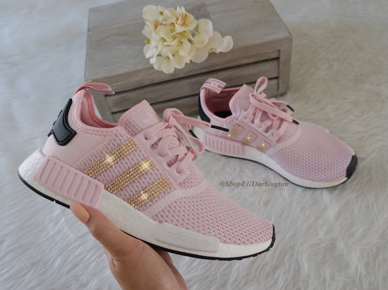 Women's Adidas NMD Shoes with Rose Gold Swarovski Crystals | Etsy