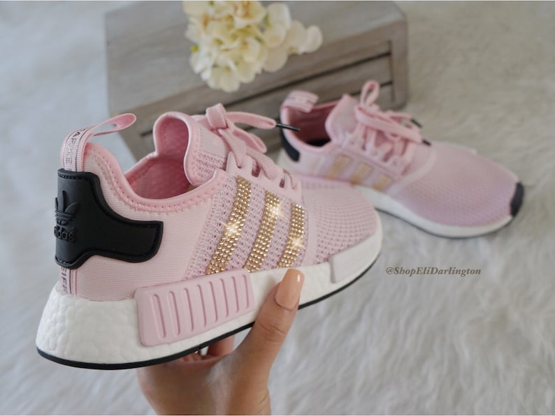 Women's Adidas NMD Shoes with Rose Gold Swarovski Crystals | Etsy
