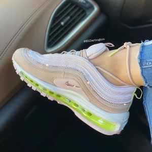 Swarovski Crystals Custom Nike Air Max 97 Pale Pink Sneakers - Etsy