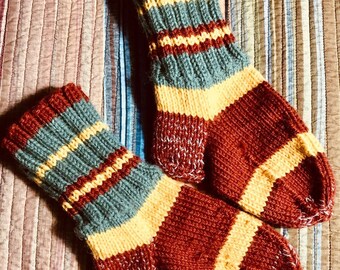 Hand-knitted Wool Socks