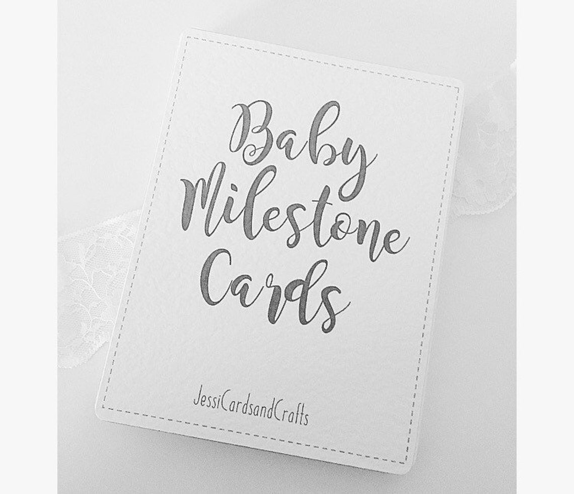 Baby Milestone Cards New Baby Baby Shower Gift Mile Etsy