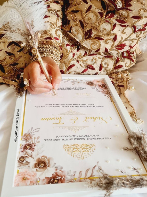Nikkah Certificate | Nikkah Certificate | Nikkah Nama | Nikkah Contract | Personalised Nikkah certificate
