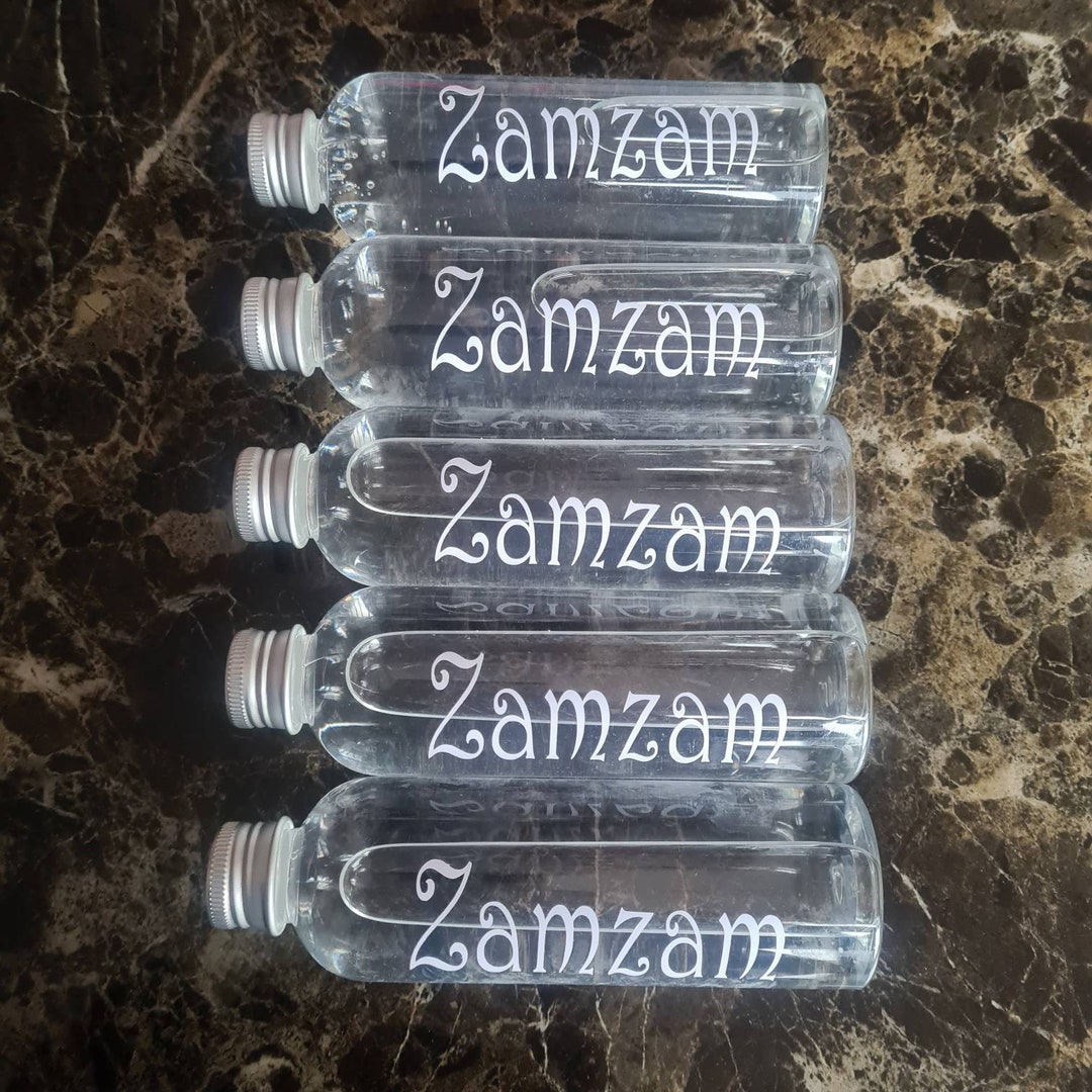 Zamzam Water Bottles Unfilled Personalised Wedding Favours Umrah Gift
