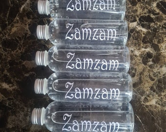 Zamzam Water Bottles - Unfilled| Personalised |  Wedding Favours | Umrah Gift | Hajj Gift