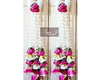 Kalira/Kaleera Bracelets/Long floral bracelets/Bridal flowers