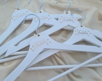 Personalised Hangers | Bride's Hangers | Bridal Crate | Gifting | Gift box | Hamper | Asian Wedding | Bridal Hamper