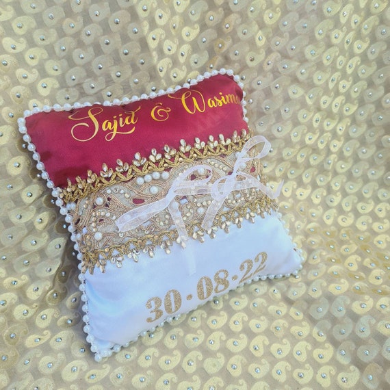 Wedding ring shop cushions personalised