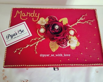 Bangle Box|  Brides bangle box | Jewellery box | Bangle storage | Wedding hamper | Keepsake box
