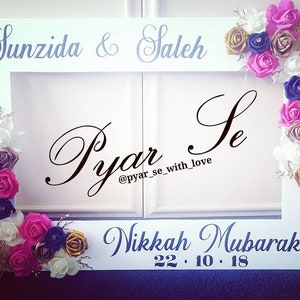 Selfie Frame Wedding Selfie Frame Personalised Selfie Frame Mehendi Selfie Frame image 7