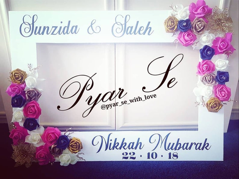 Selfie Frame Wedding Selfie Frame Personalised Selfie Frame Mehendi Selfie Frame image 7