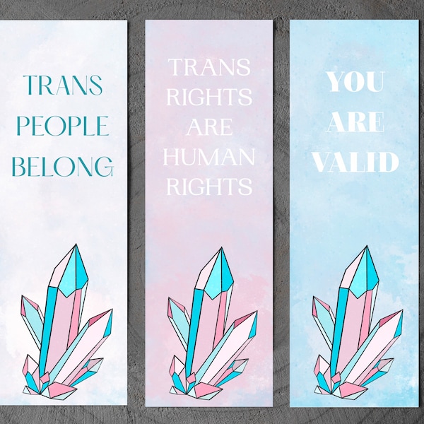 Trans Pride Bookmarks