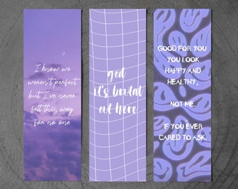 Olivia Rodrigo inspired Bookmarks