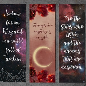 ACOTAR inspired Bookmarks
