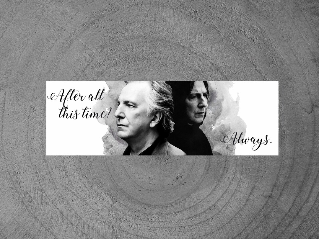 Severus Snape Inspired Bookmark - Etsy