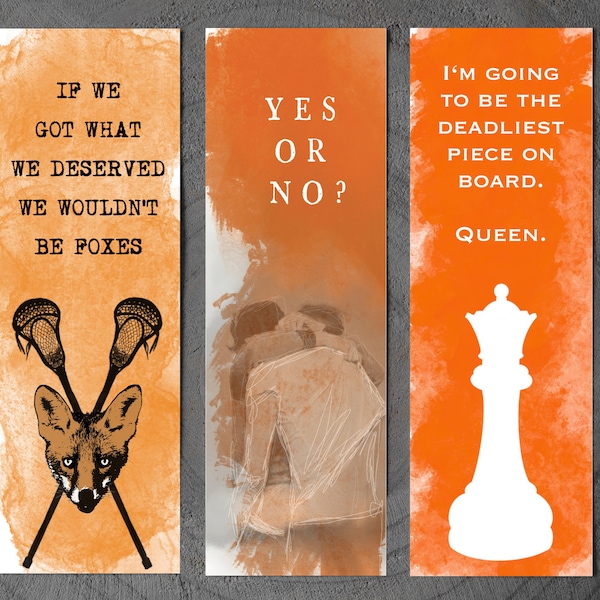 All For The Game inspired Bookmarks