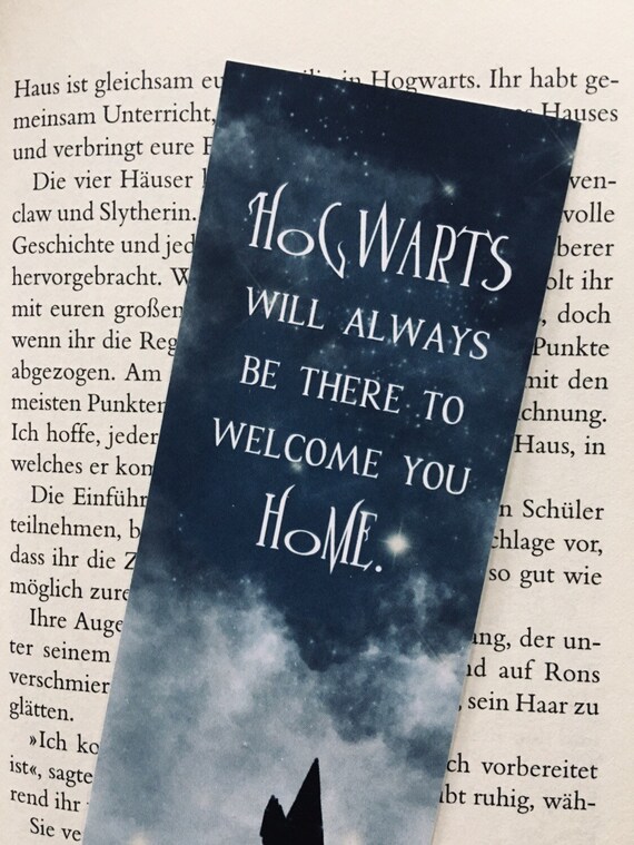 Hogwarts Harry Potter Inspired Bookmark Etsy