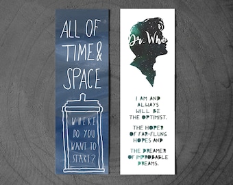 Dr. Who inspired Bookmarks