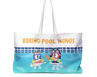 Boring Pool Things Cartoon Swim Bag