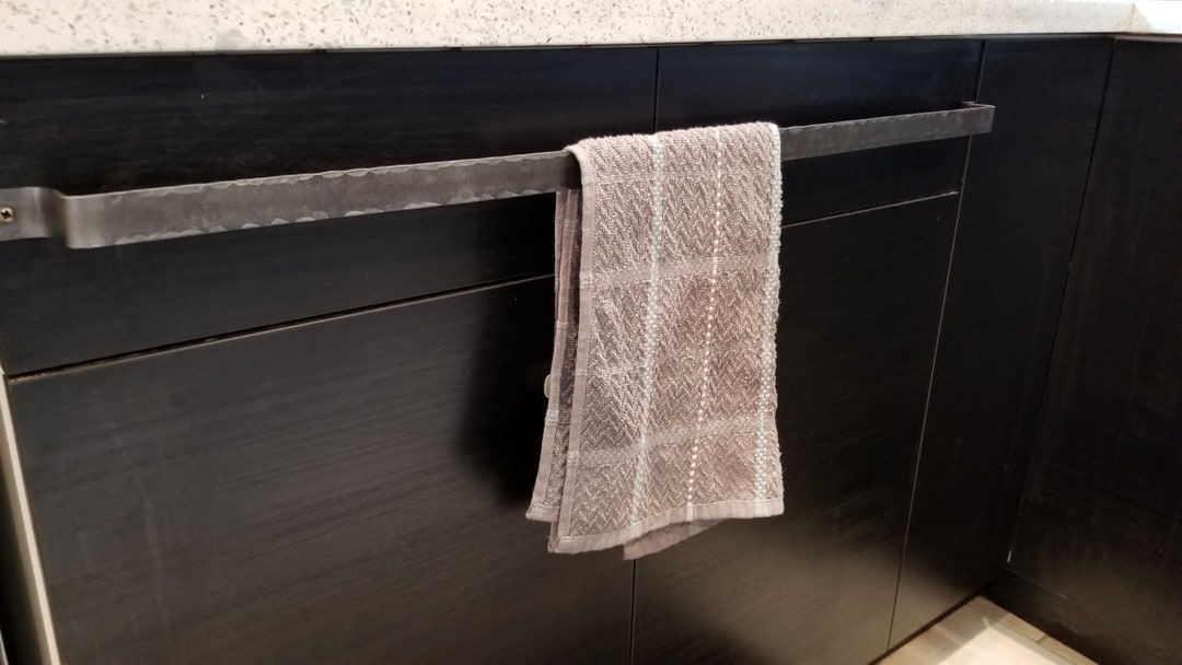 Low Profile Under Sink Kitchen Bathroom Towel Bar Rack Etsy