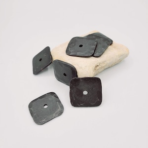 Hand Forged Iron Back Plates for Cabinet Pulls (Set of 2)