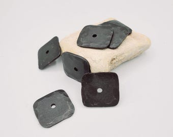 Hand Forged Iron Back Plates for Cabinet Pulls (Set of 2)