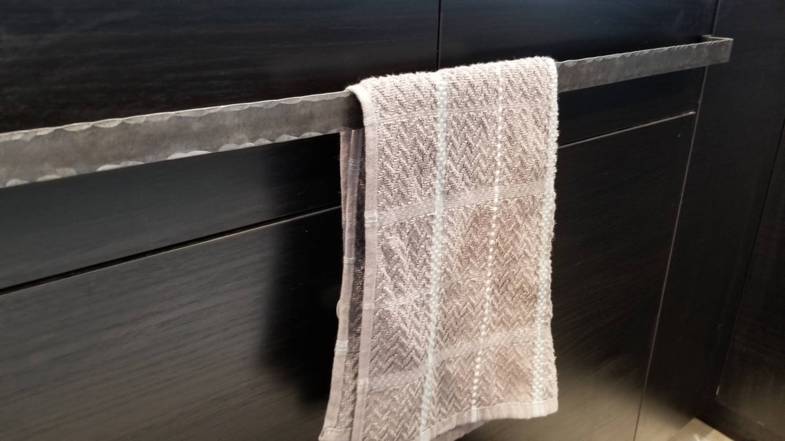 Low Profile Under Sink Kitchen Bathroom Towel Bar Rack Etsy