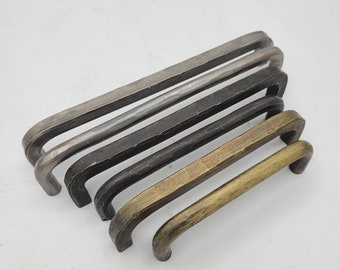 Hand Forged Cabinet Hardware Pulls and Knobs - Hammered "U"