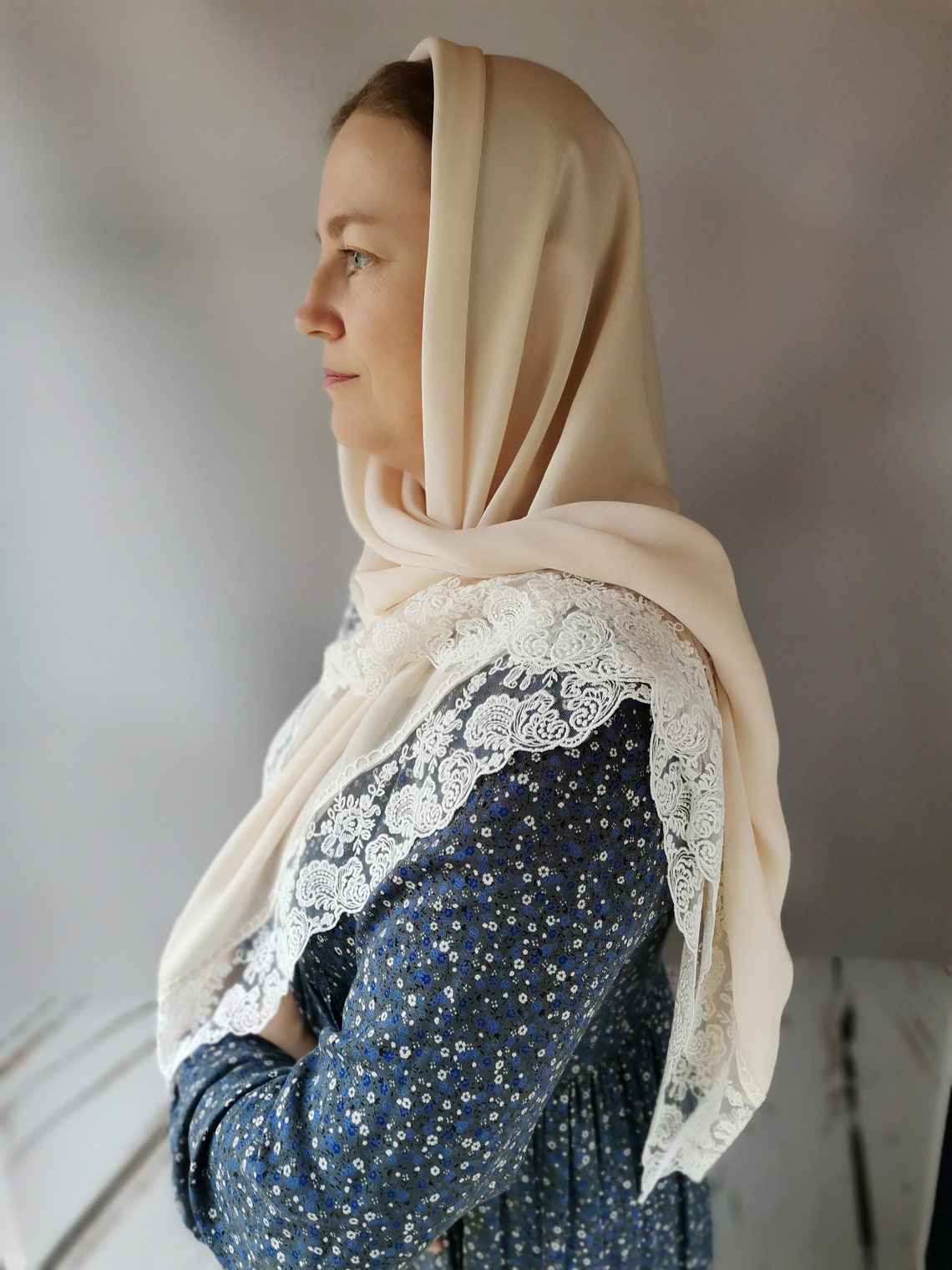shawl with hole for head