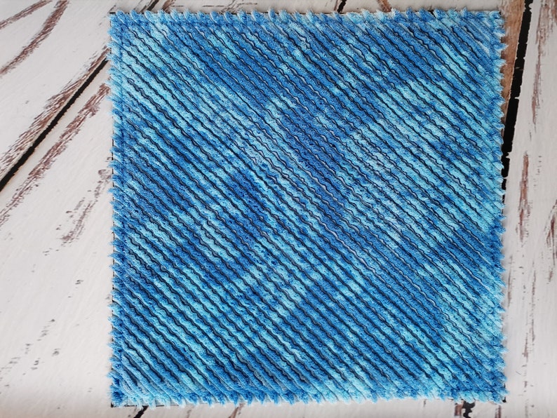 Thick hand crafted prayer rug christian old believer blue Etsy