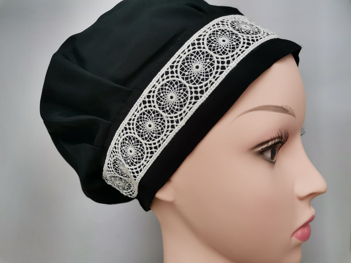 Christian lace head covering for women natural viscose soft Etsy
