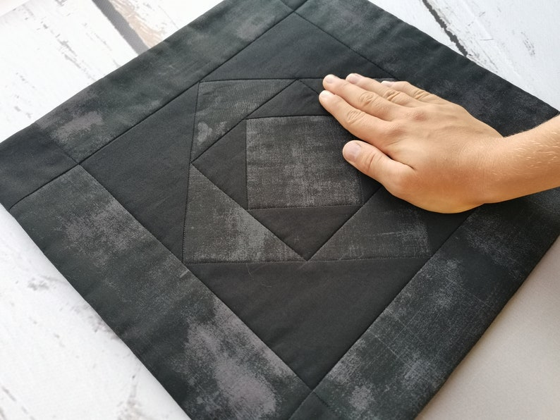 Black Christian prayer mat from natural cotton Orthodox old Etsy