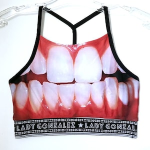 Classic Lady Gonzalez TEETH CROP-TOP