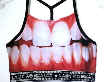 Classic Lady Gonzalez TEETH CROP-TOP