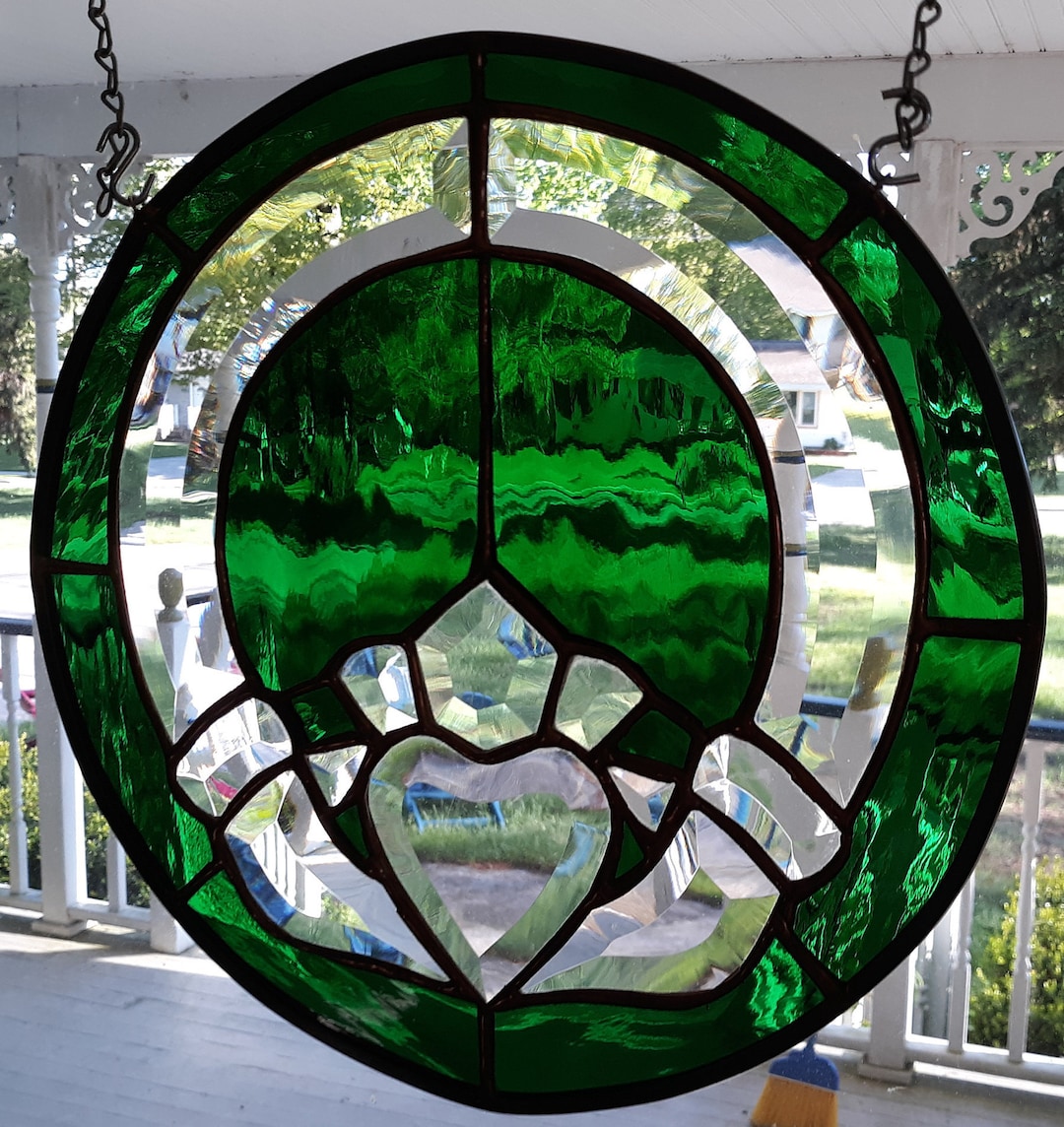 Stained Glass Claddagh Etsy