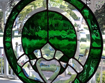 Stained Glass Claddagh