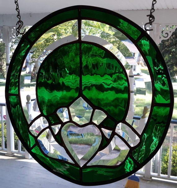 Stained Glass Claddagh Etsy