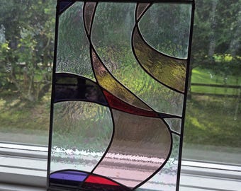 Stained glass panel
