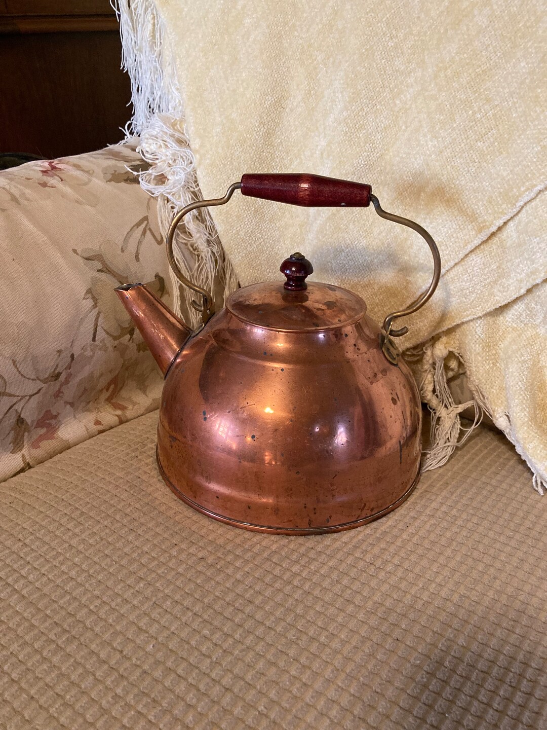 Vintage Revere Ware Copper Tea Kettle Etsy